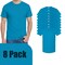 Gildan Sapphire Crewneck Heavy Cotton T-Shirt Bundle for Cricut, Unisex Short Sleeve Blanks for DIY Printing